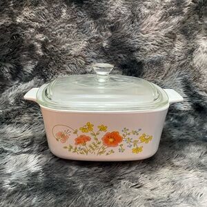 Corning Ware WILDFLOWER 11/2 Qt. A- 1
1/2-B Casserole Dish w/ A-7-C-1 Lid